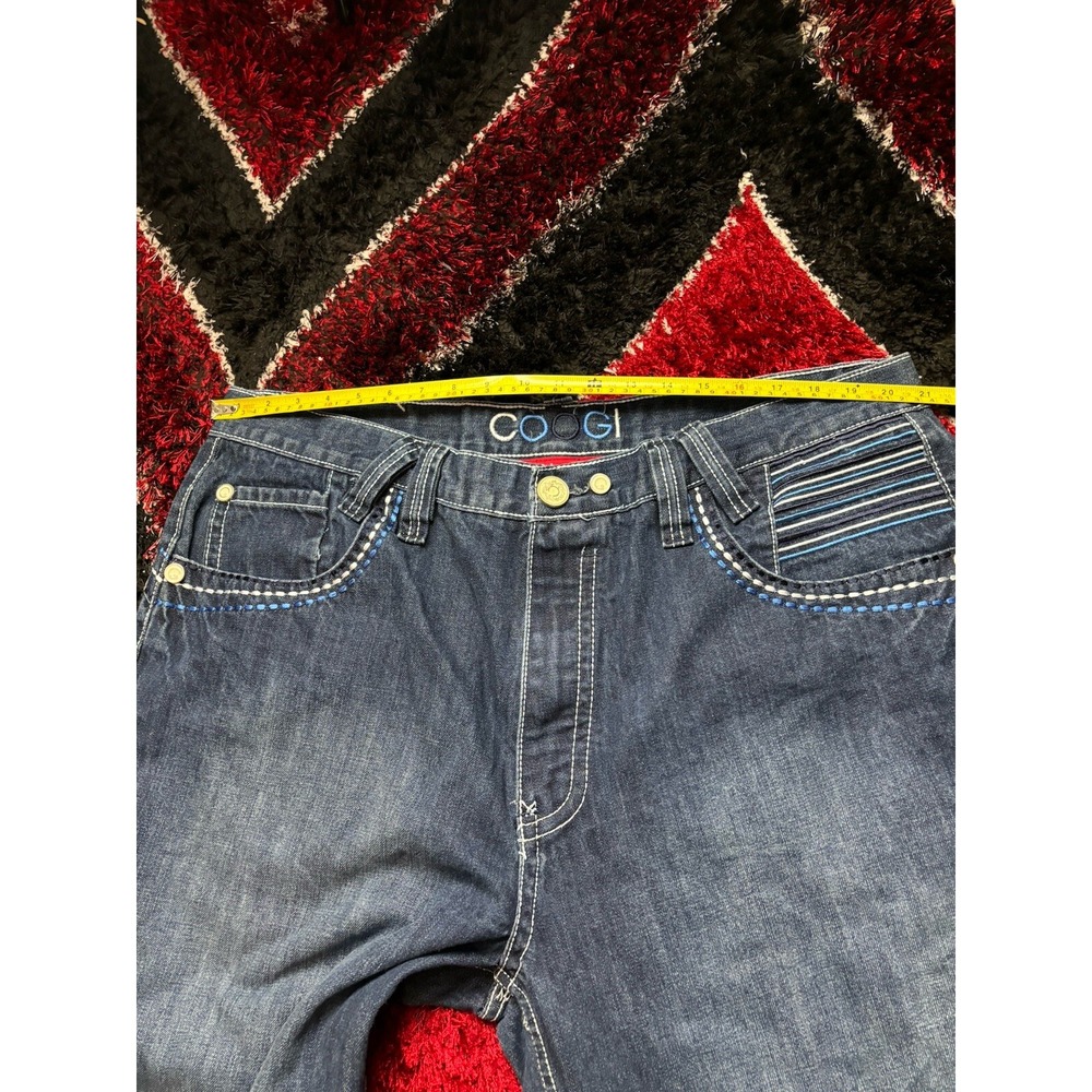 VTG Coogi Heritage Jeans Australia Denim Embroidered Script Baggy Hip Hop 42x35 - Picture 5 of 9